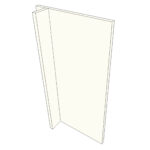 Façade de porte lave-vaisselle ENHET L40H75cm - White island