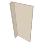 Panneau de finition ENHET L40H75cm - Light Beige