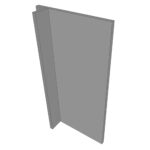 Panneau de finition ENHET L40H75cm - Lava Grey
