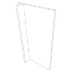 Façade de porte lave-vaisselle ENHET L40H75cm - White Alaska