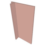 Façade de porte lave-vaisselle ENHET L40H75cm - Tender Rose
