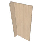 Façade de porte lave-vaisselle ENHET L40H75cm - Velvet Oak