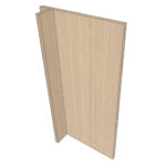 Panneau de finition ENHET L40H75cm - Lamella Cream