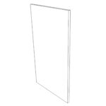 Façade Lave-vaisselle METOD L45H80cm - White Alaska