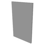 Façade FAKTUM L60Hx35cm - Lava Grey