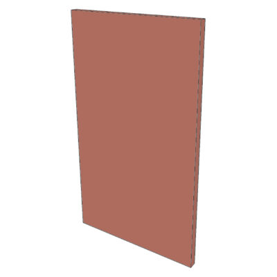 Façade FAKTUM L60Hx35cm - Canyon Red