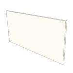 Façade de porte relevante FAKTUM L70H40cm - White island
