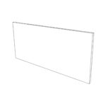 Façade de porte relevante FAKTUM L92H40cm - White Alaska
