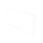 Façade DELINIA L45H26cm - White Alaska