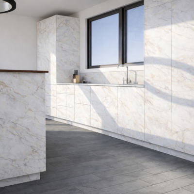 Façade de lave-vaisselle DELINIA L45H77cm - Marmo Romeo