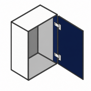 Porte sur un caisson ouvert